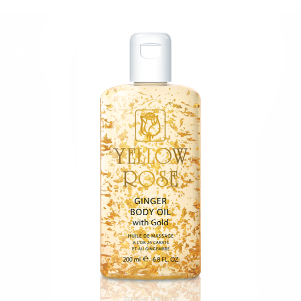 Yellow Rose Ginger Body Oil with Gold – 200ml image
